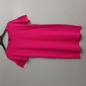 Talbots Petite size Large petite women's sheath pink dress with short sl…